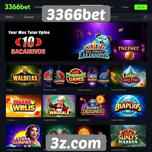 Visão geral das ofertas de jogos no 3366bet